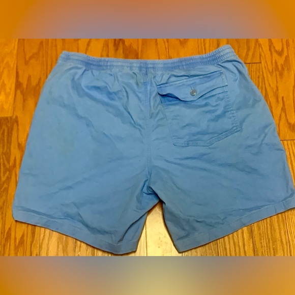 Men’s Large (36-38) LANDS END Light Blue Elastic Drawstring No Fly Shorts - Picture 10 of 14